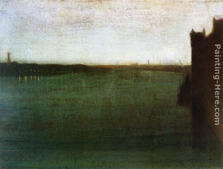 Nocturne Grey and Gold painting - James Abbott McNeill Whistler Nocturne Grey and Gold art painting